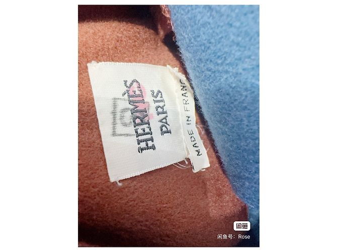 Hermès Blue Cashmere Coat Size 38 Multiple colors - view 4