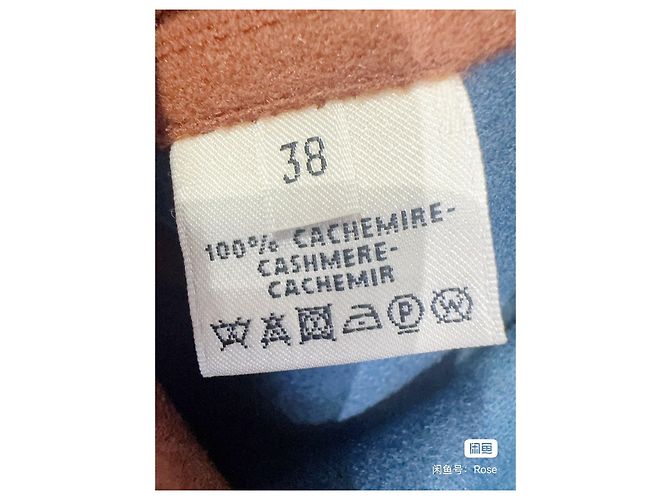 Hermès Blue Cashmere Coat Size 38 Multiple colors - view 5