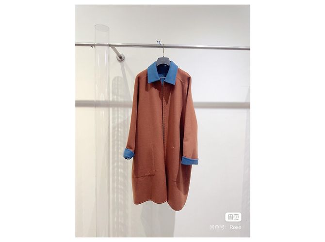 Hermès Blue Cashmere Coat Size 38 Multiple colors - view 7