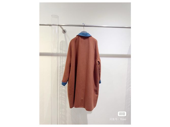 Hermès Blue Cashmere Coat Size 38 Multiple colors - view 8