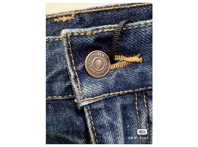 Céline Denim Rock Blau Arc de Triomphe Mehrfarben - Ansicht 3