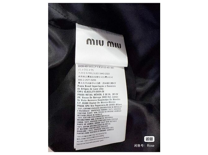 Miu Miu Jeansjacke Blau mit Kristallen Mehrfarben - Ansicht 8