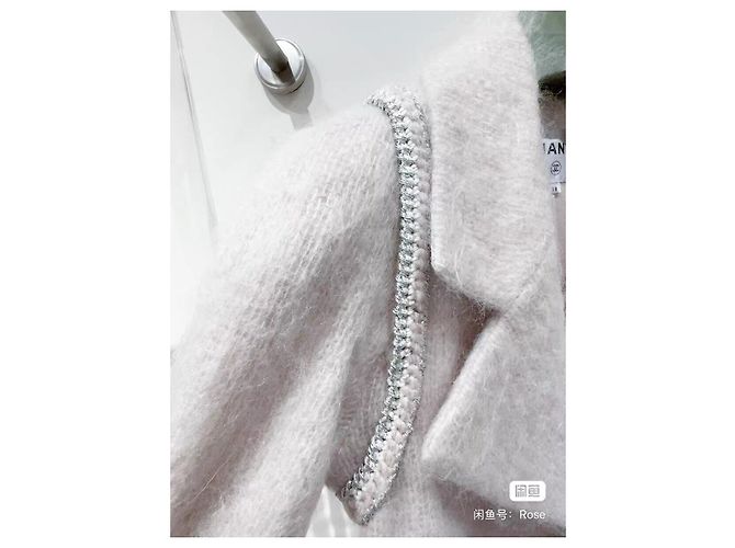 Chanel Wollmantel in Rosa Größe 38 Mehrfarben - Ansicht 3