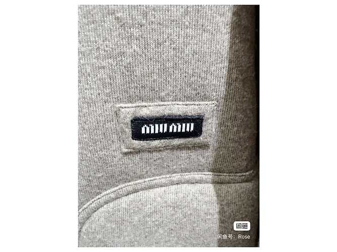 Chaqueta Miu Miu de shearling gris Multicolor - vista 2