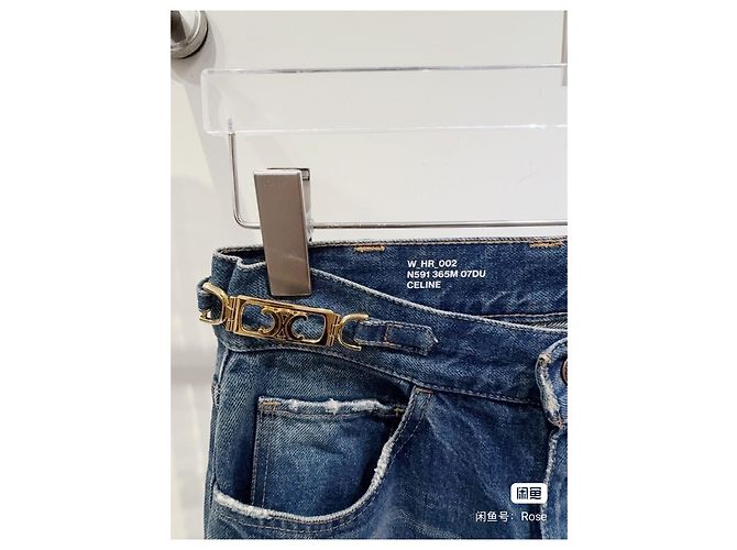 Céline Blue Denim Jeans Arc de Triomphe Buckle Multiple colors - view 2