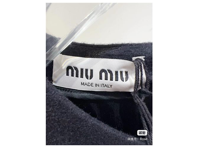 Top Miu Miu in cashmere nero Multicolore - vista 3