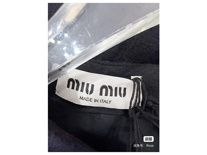 Top Miu Miu in cashmere nero Multicolore - vista 5
