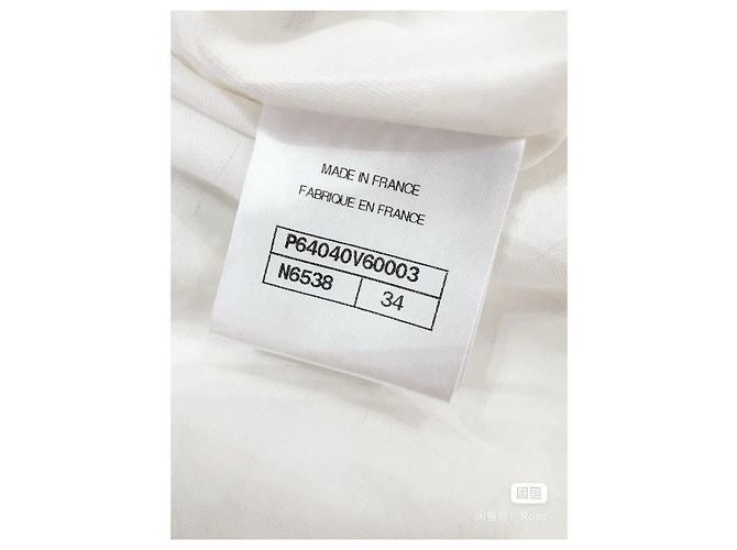 Abrigo Chanel Rooftop series de tweed blanco Multicolor - vista 5