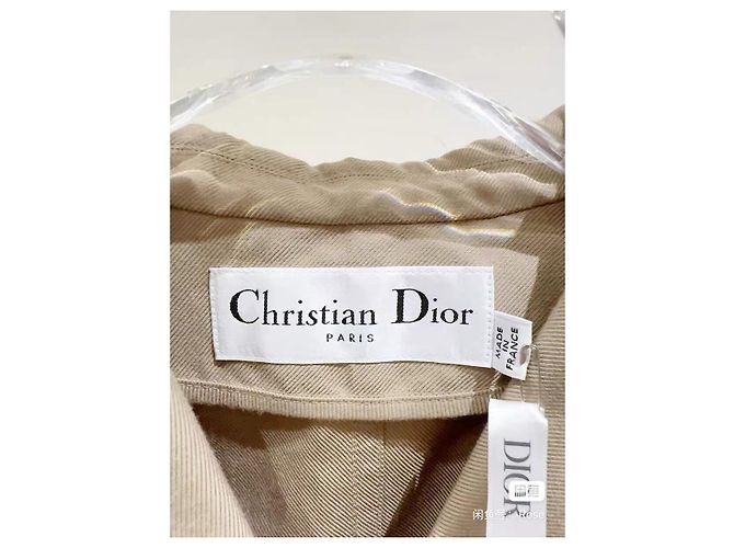Dior Beige Cotton Jacket with Bee Embroidery Size 34 Multiple colors - view 3