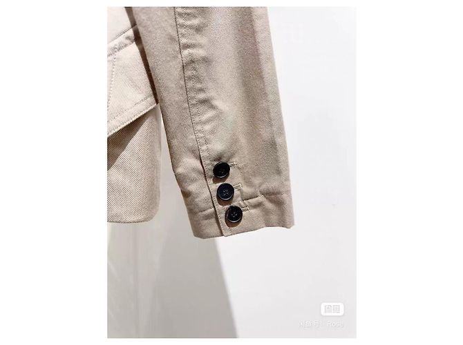 Dior Beige Cotton Jacket with Bee Embroidery Size 34 Multiple colors - view 6