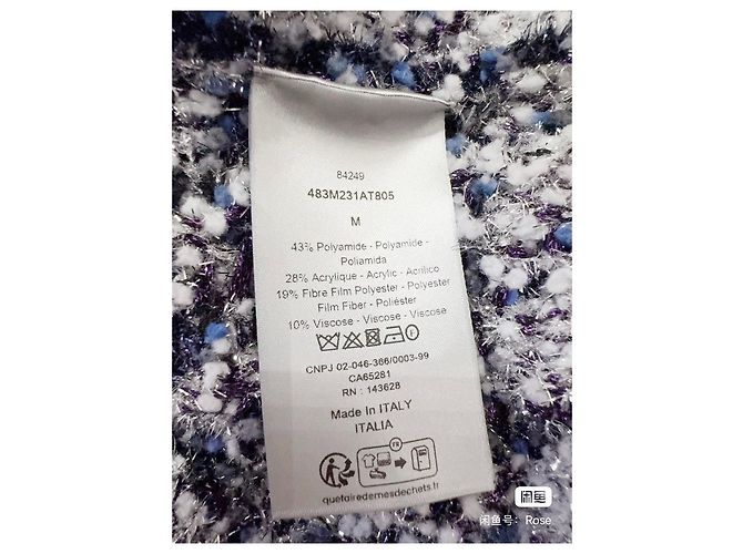 Autre Marque Chaqueta Dior Navy de Poliamida M Multicolor - vista 8