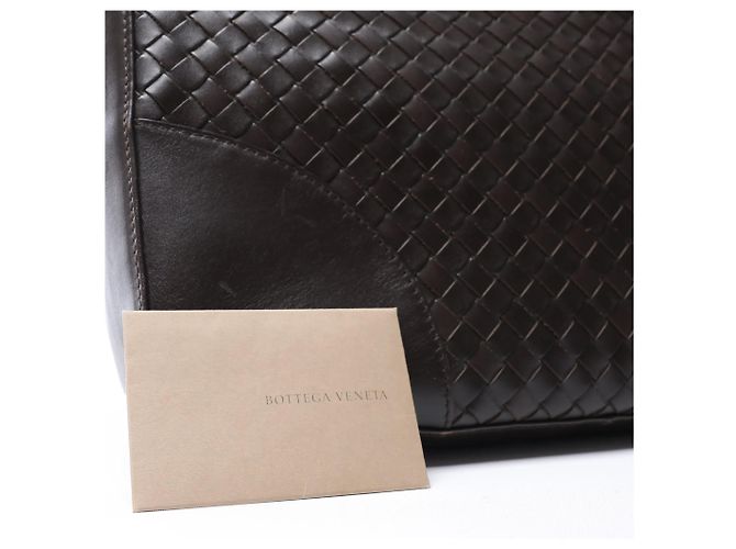 Borsa a tracolla Bottega Veneta in pelle Intrecciato marrone - vista 15