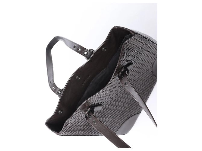 Borsa a tracolla Bottega Veneta in pelle Intrecciato marrone - vista 6
