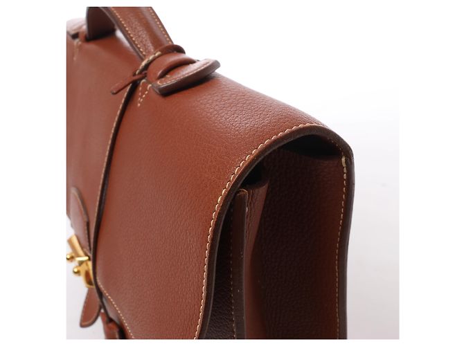 Hermès HERMES Sac à Dépêches 38 Borsa a mano cartella in marrone - vista 5