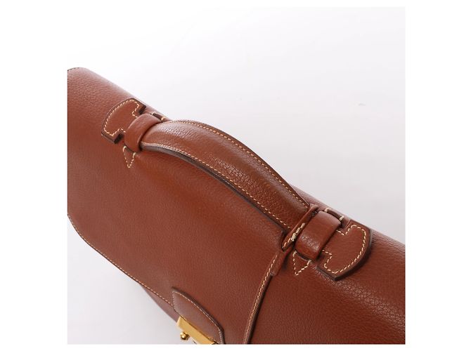 Hermès HERMES Sac à Dépêches 38 Borsa a mano cartella in marrone - vista 6