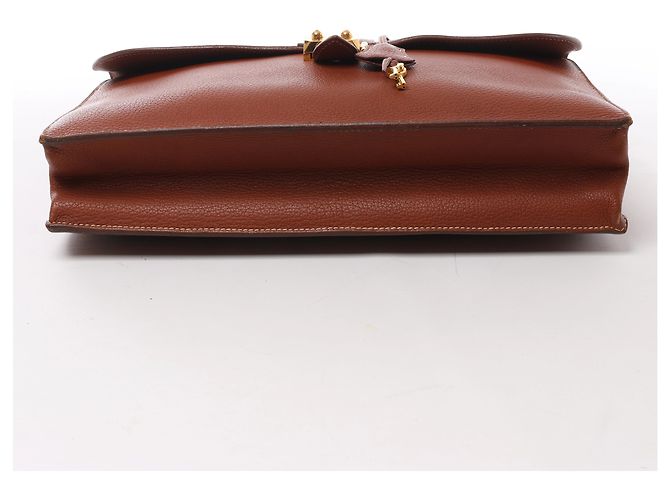 Hermès HERMES Sac à Dépêches 38 Borsa a mano cartella in marrone - vista 7