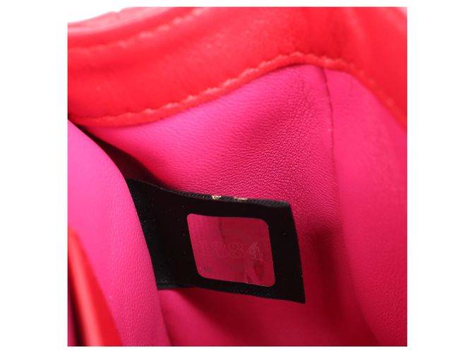 Bulgari Borsa a tracolla Serpenti in pelle con catena BVLGARI, Rosso Rosa - vista 13