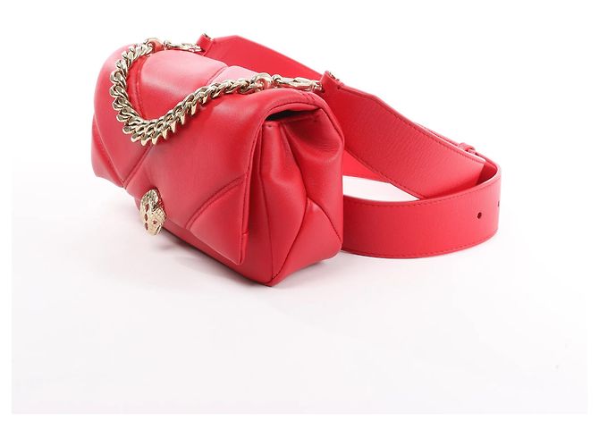 Bulgari Borsa a tracolla Serpenti in pelle con catena BVLGARI, Rosso Rosa - vista 2