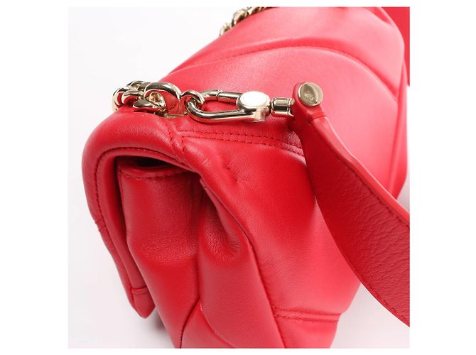 Bulgari Borsa a tracolla Serpenti in pelle con catena BVLGARI, Rosso Rosa - vista 5