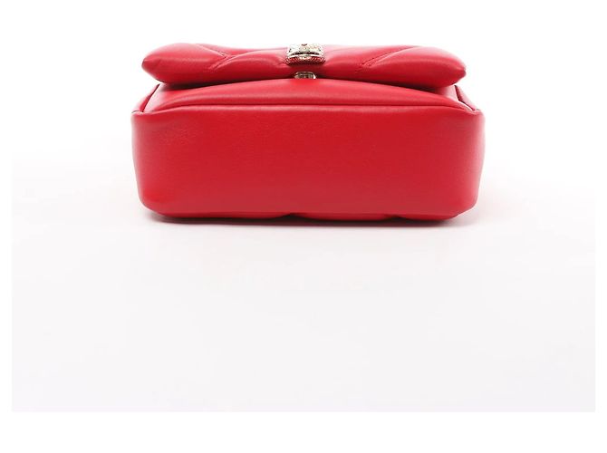 Bulgari Borsa a tracolla Serpenti in pelle con catena BVLGARI, Rosso Rosa - vista 6
