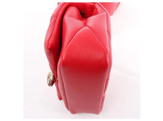 Bulgari Borsa a tracolla Serpenti in pelle con catena BVLGARI, Rosso Rosa - vista 7
