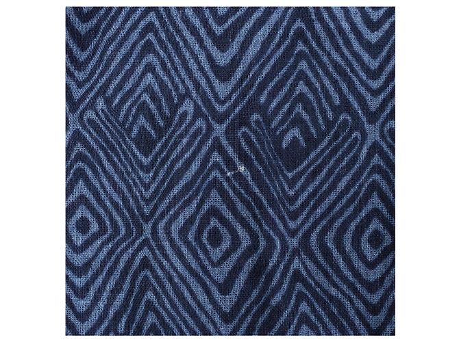Autre Marque CC Collection Corneliani gemustertes Hemd in Dunkelblau, Größe 40 IT - Ansicht 11