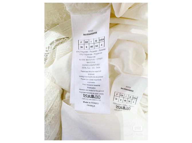 Autre Marque Dior Kleid aus weißer Spitze Größe 36 Mehrfarben - Ansicht 4