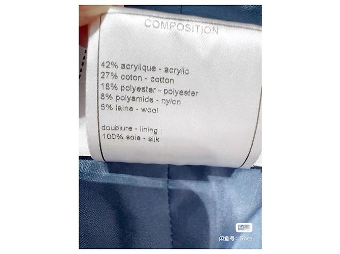 Chanel Tweed Jacke Lila Größe 34 Mehrfarben - Ansicht 5