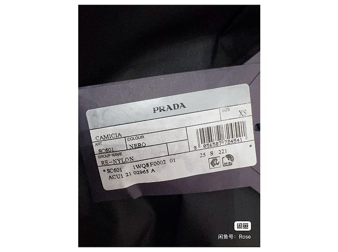 Prada Black Polyamide Coat Multiple colors - view 5