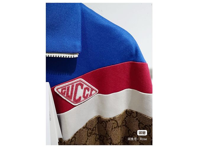Casaco Gucci Camel de Lã com Faixa Web Multicor - vista 3