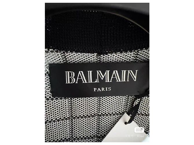 Jersey Balmain de lana negro Multicolor - vista 4
