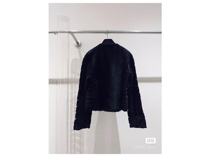 Fendi Jacke aus blauer Baumwolle mit Strass Mehrfarben - Ansicht 4