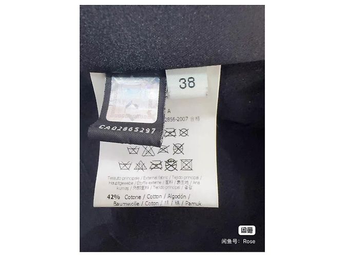 Fendi Jacke aus blauer Baumwolle mit Strass Mehrfarben - Ansicht 6