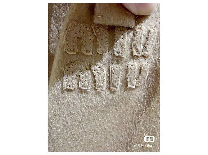 Miu Miu Rock aus Wolle Camel Größe 42 Mehrfarben - Ansicht 2
