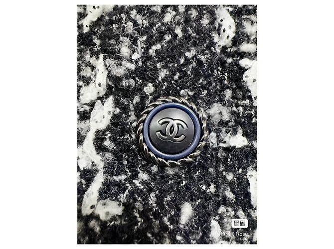Chanel Black Tweed Jacket Snowflake Jacquard Size 36 Multiple colors - view 3