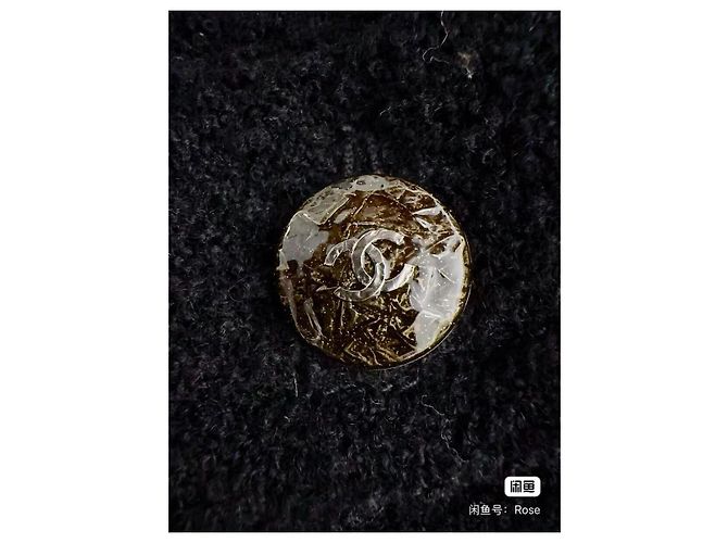 Chanel Mantel Schwarz aus Wolle Mehrfarben - Ansicht 6