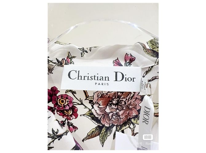 Autre Marque Dior Seidenhemd mit Blumenprint Multicolour Mehrfarben - Ansicht 2