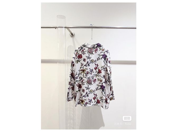 Autre Marque Dior Seidenhemd mit Blumenprint Multicolour Mehrfarben - Ansicht 3