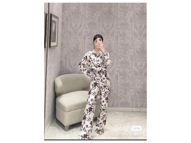 Autre Marque Dior Seidenhemd mit Blumenprint Multicolour Mehrfarben - Ansicht 6