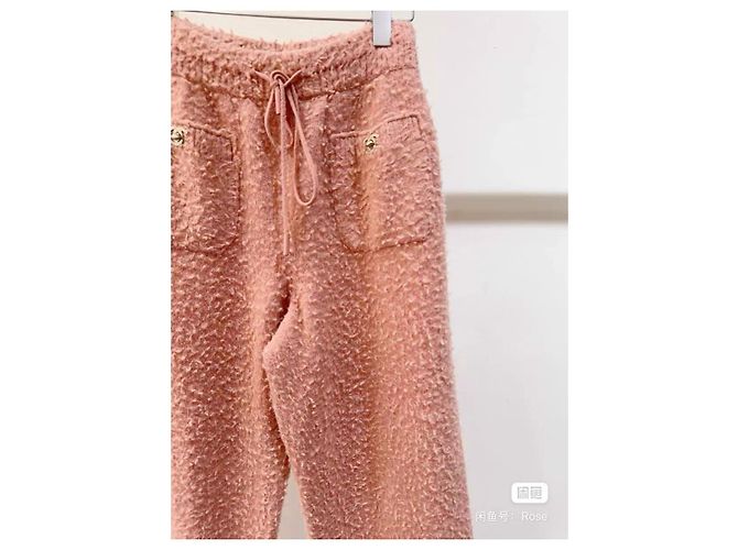 Chanel Orange Wool Pants with Shearling Trim Multiple colors - view 3