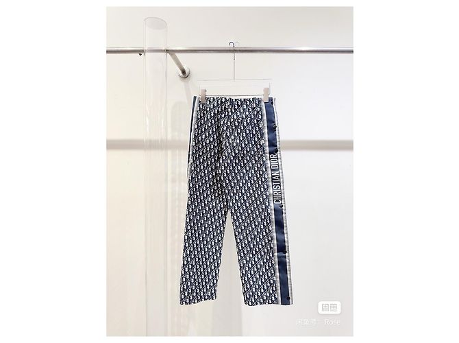 Pantalones Dior de Talle Alto con Estampado Logo Negro Multicolor - vista 2