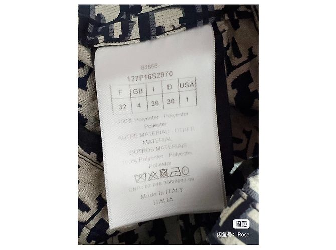 Pantalones Dior de Talle Alto con Estampado Logo Negro Multicolor - vista 5