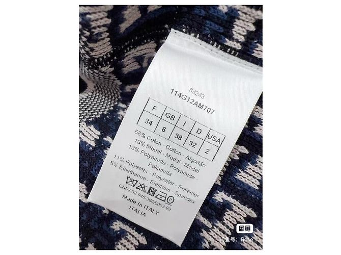 Autre Marque Chaqueta Dior Reversible de Algodón Blanca con Logo Print Multicolor - vista 7
