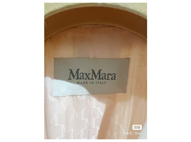 Abrigo Max Mara de lana rosa Multicolor - vista 2