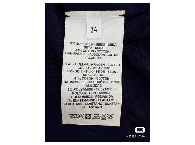 Top Hermès in cotone nero taglia 34 Multicolore - vista 4