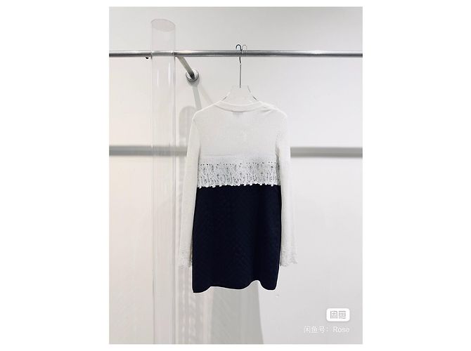 Vestido Chanel 20K Coleção Equestre Multicolorido em Lã Multicor - vista 4