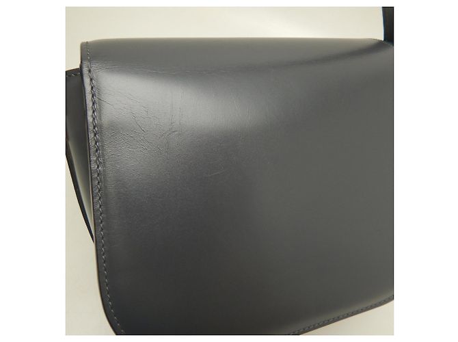 Bolso bandolera Iside Valextra Castaño Azul marino - vista 12