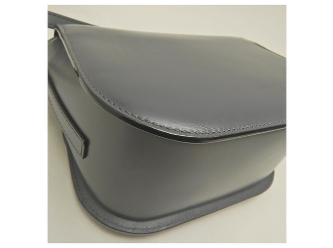 Bolso bandolera Iside Valextra Castaño Azul marino - vista 15