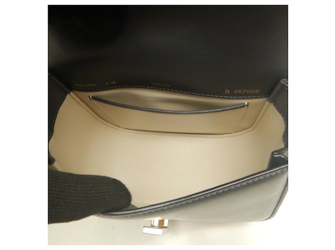 Bolso bandolera Iside Valextra Castaño Azul marino - vista 6
