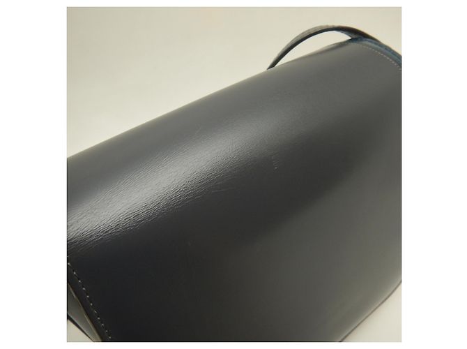 Bolso bandolera Iside Valextra Castaño Azul marino - vista 9